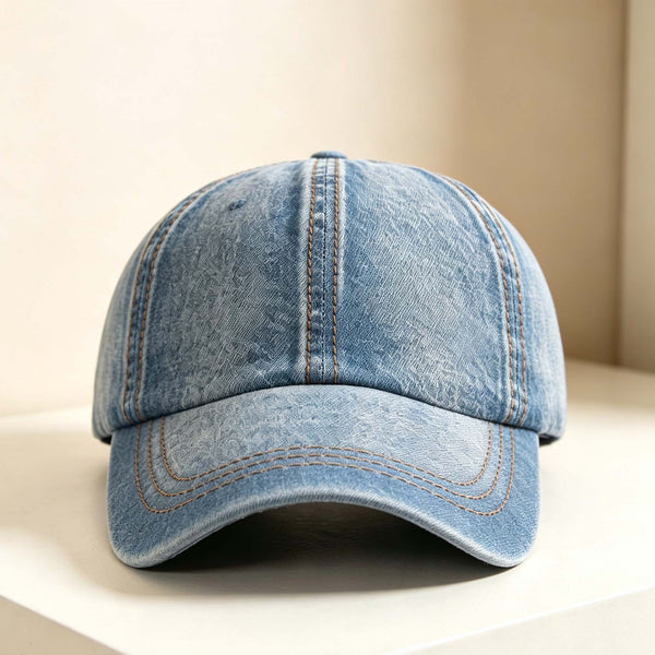Washed Denim Cap