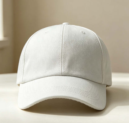 Off-white Soft Baseball Cap, Unisex Summer Sun Visor Hat